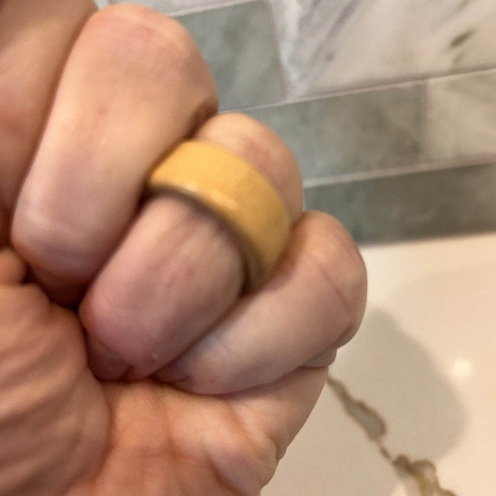Natural Wood Ring  Approx‎ US Ring Size: 6.5